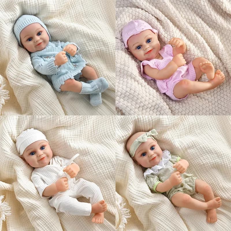Bambole Reborn da 40 cm Realistica bambola piena in vinile 17,74 pollici Realistica bambola per ragazza appena nata Bambole per bambini Giocattolo Principessa Giocattolo per bambini Regalo
