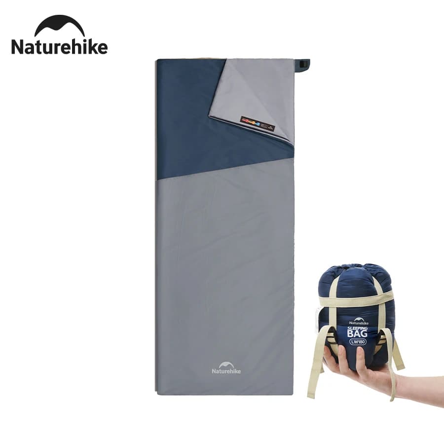 Naturehike sacco a pelo LW180 Ultralight 3 stagioni campeggio escursionismo sacchi a pelo sacco a pelo portatile in cotone impermeabile all'aperto