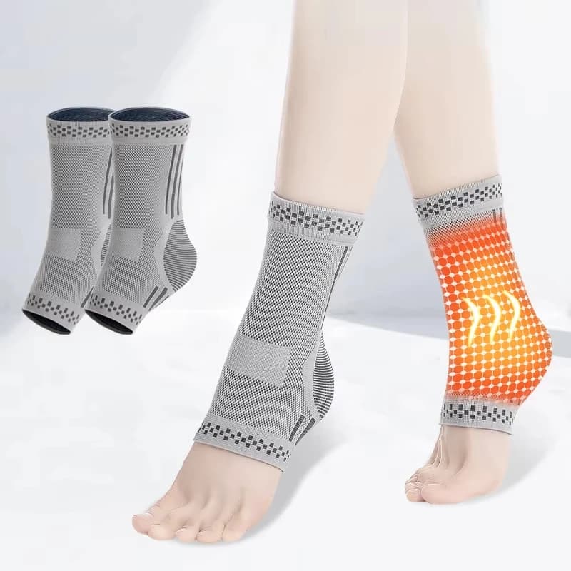 Supporto per Caviglia Personalizzato in Maglia a Compressione con Grafene Autoriscaldante