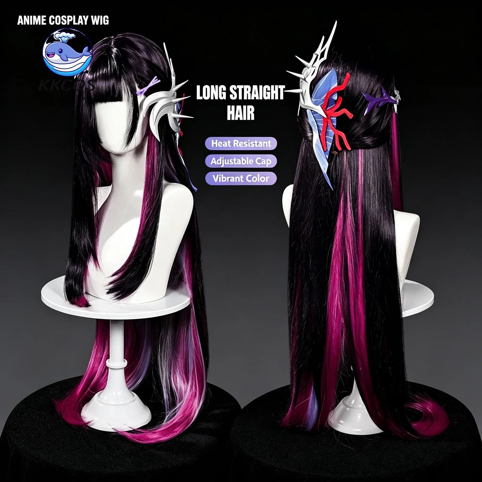 Honkai: Star Rail Helektra Hysilens Cosplay Wig Same wig as the character One Size Halloween Carnival Party Onicos