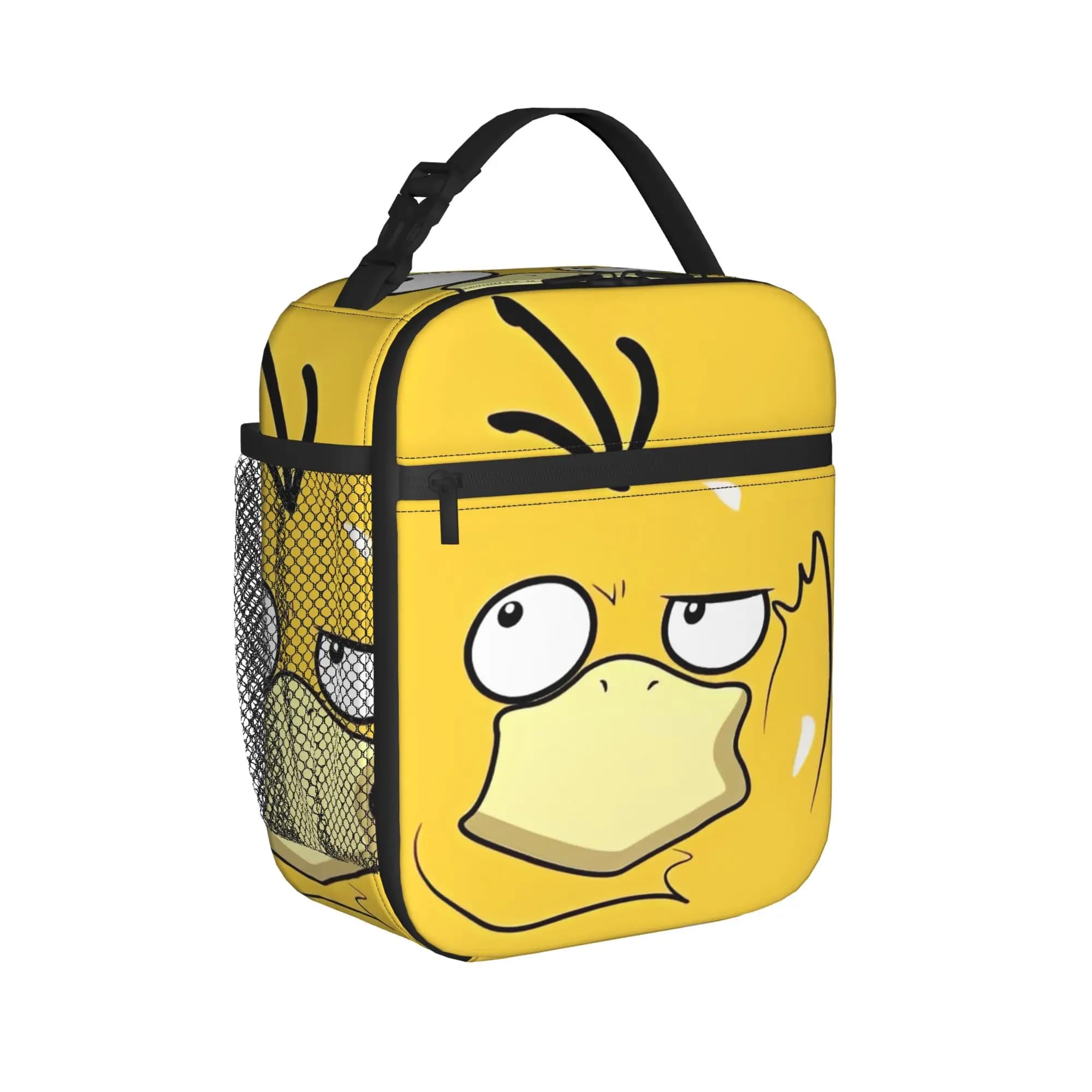 Psyduck Insulated Lunch Bags Thermal Bag Reusable,Lunch Container Pokemons Tote Lunch Box Food Storage Bags College Outdoor