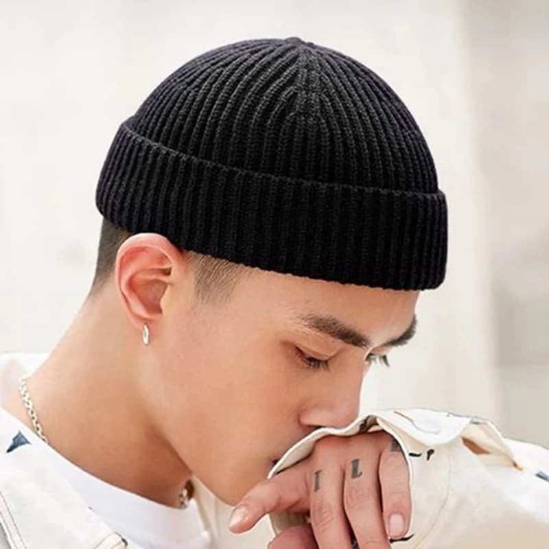 Cappello lavorato a maglia per uomo e donna Berretti in lana Moda semplice caldo Skullies Berretti Solido Autunno Inverno Beanie Cap Stile trendy
