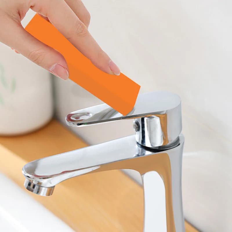 Gomma per cancellare a calcare facile, strumenti per la pulizia della cucina domestica, cucina, WC, spazzola per la ruggine, bagno, rimozione della ruggine del vetro