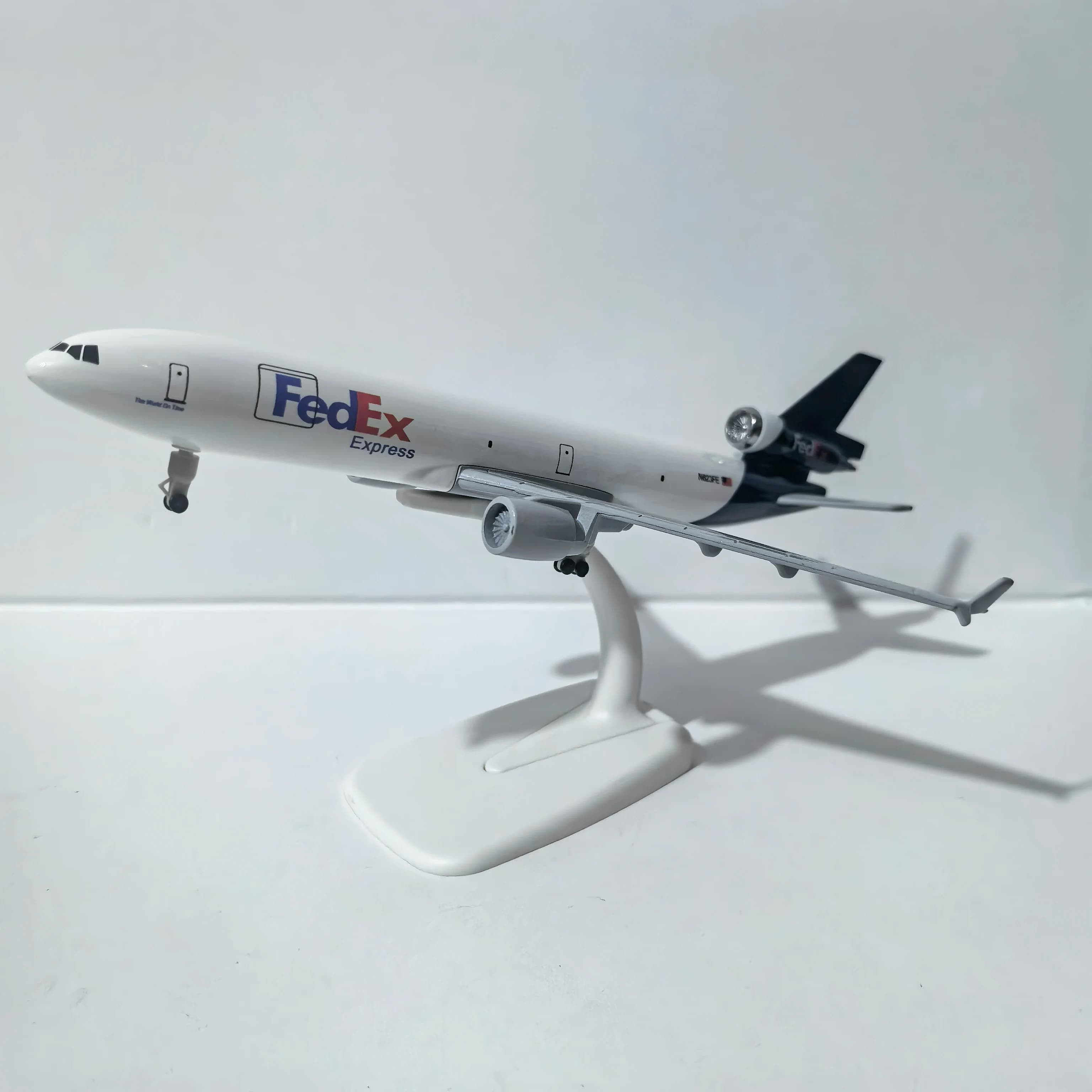JASON TUTU 20CM Pressofuso Aerei in Metallo Fedex Express McDonnell Douglas MD-11 Modello di Aereo Planel Aereo Raccogliere Regali