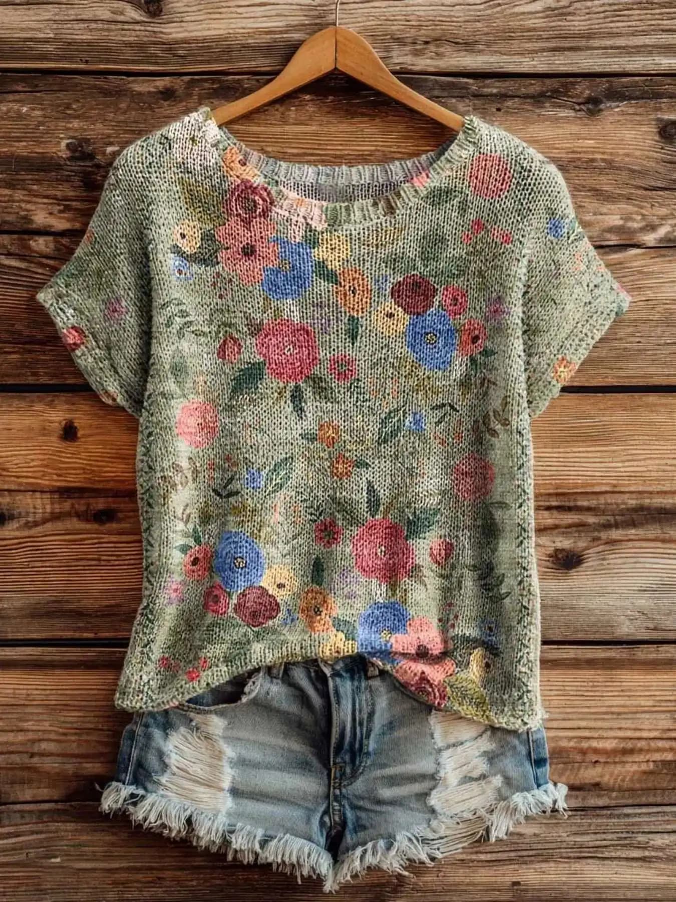 Top da Donna Senza Maniche con Stampa Digitale, Design Stampato - Nuova Collezione Primavera/Estate, Moda Trendy per Signore