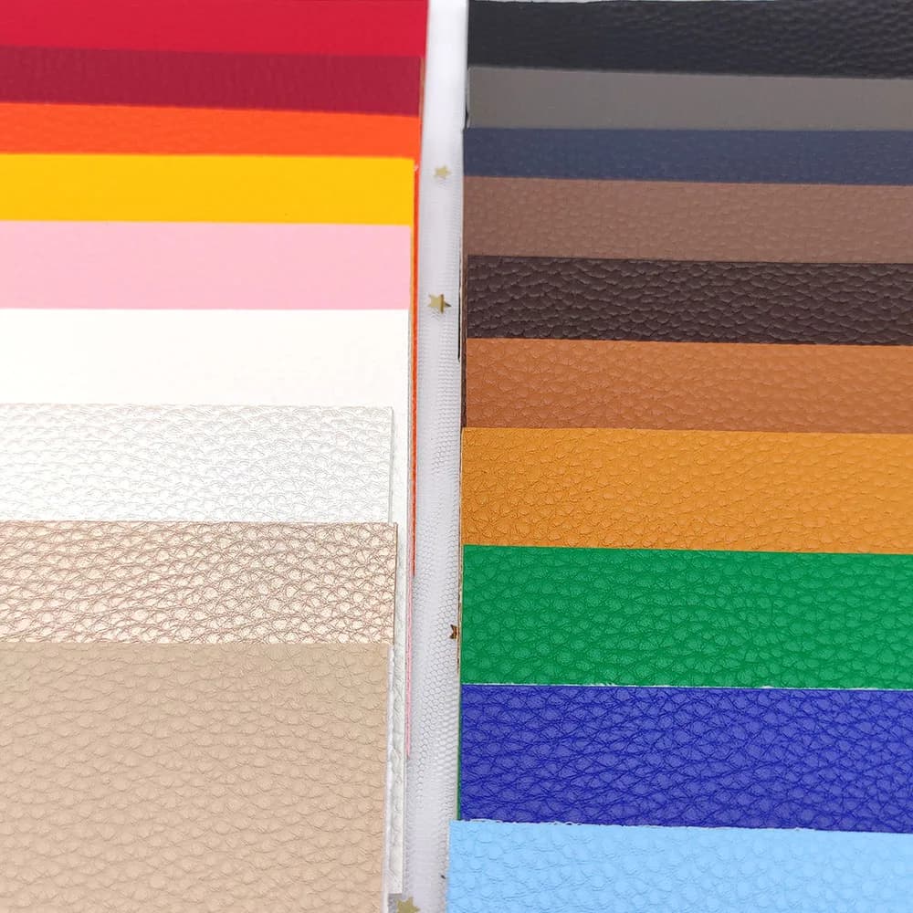 20*10cm Litchi PU Leather Fabric Faux Leather for Sewing Bags Garment Sofa Waterproof Synthetic Fabric DIY Bow Material Sheet