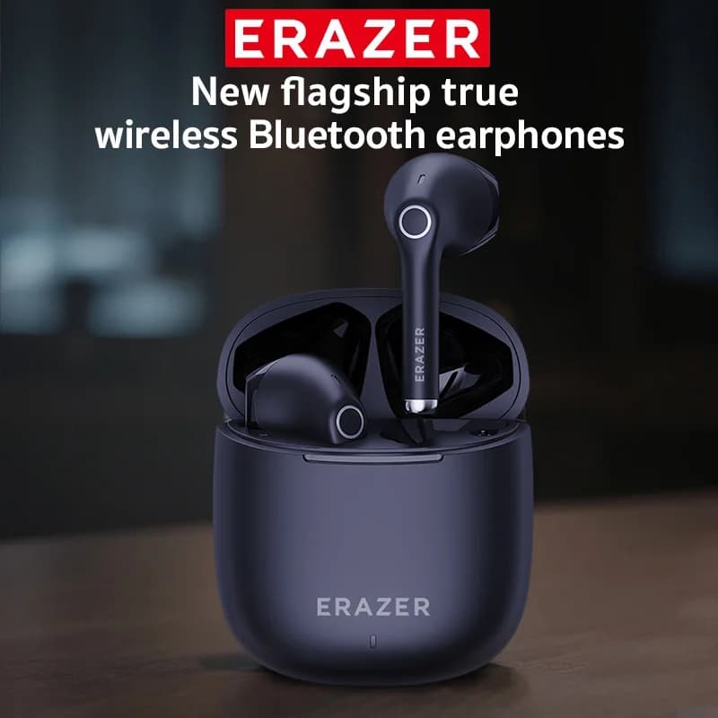 ERAZER Bluetooth Earphones Bass HiFi Sports Earbuds Noise Reduction Wireless Headphones With Mic High Quality MP3 XT90PRO