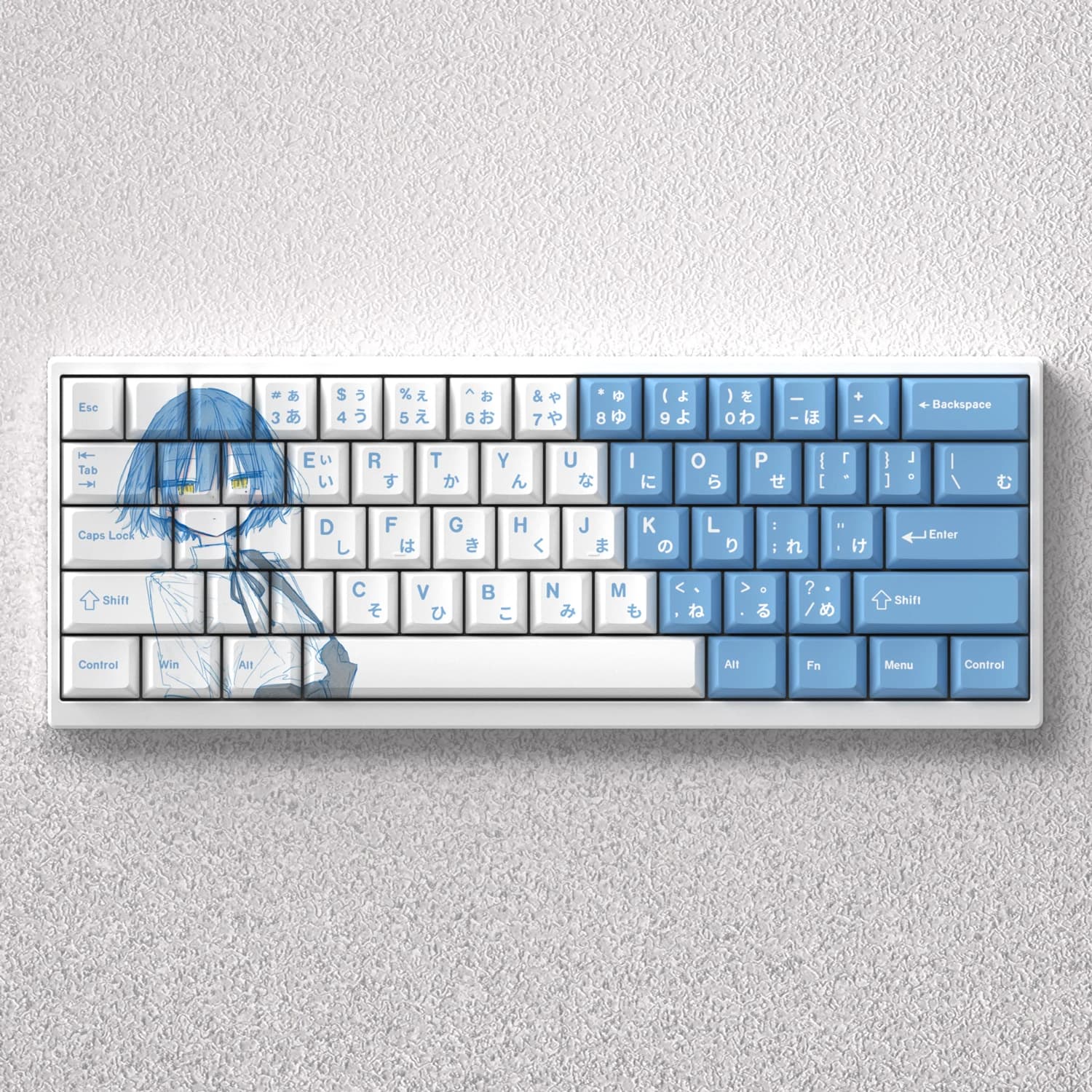 73 Keys Keycaps PBT Dye Sublimation Cherry Height Ryo Yamada Anime Japanese for 60 65 68 Mechanical Keyboard AKKO FUN60 Pro Mad