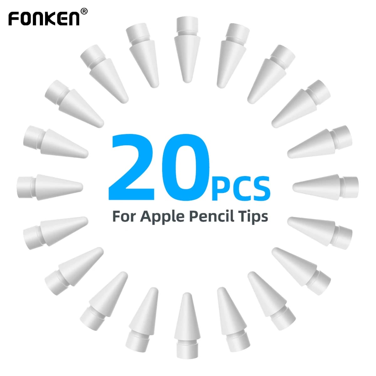 Per Apple Pencil Pennino a doppio strato per Apple Pencil Punta di prima e seconda generazione per suggerimenti iPencil Per iPad Stylus Pen Pennino di ricambio