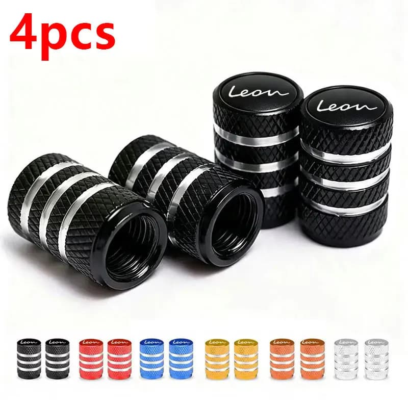 4pcs Car Wheel Tire Air Valve Caps Stem Cover Caps Airdust Covers with Waterproof For Seat leon mk3 mk2 5f mk1 fr 1p 2 TARRAC