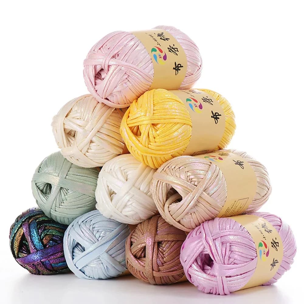 Filo di tessuto alla moda e personalizzato filato Illusion tessuto a mano fai da te tessuto a mano cuscino del sedile filo tappeto filo