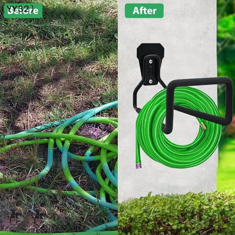 1 Pack Garden Hose Holder Wall Mounted Heavy Duty Metal Hook For Indoor Outdoor Storage〔YY32〕
