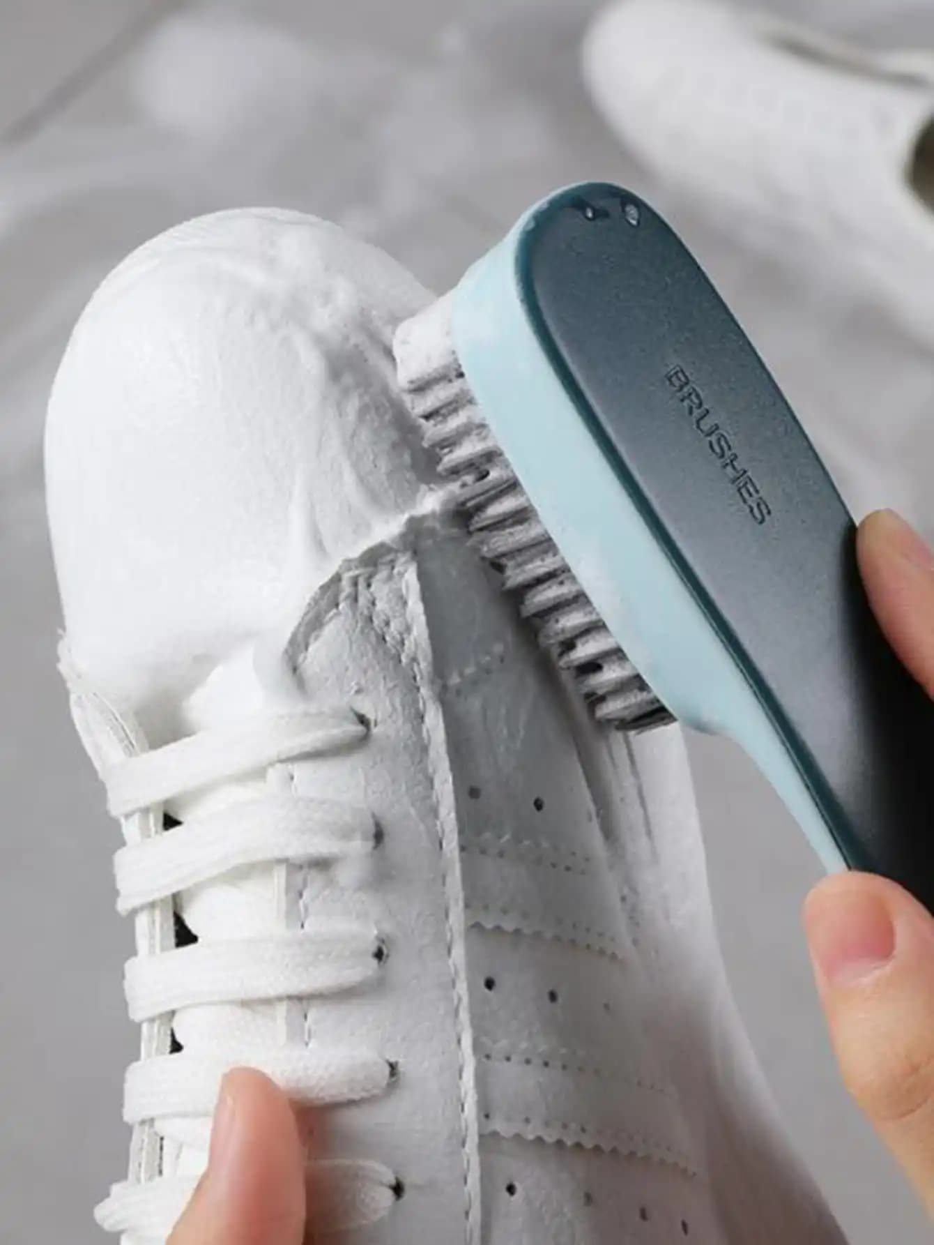 Spazzola per la pulizia delle scarpe da 1 pezzo, spazzola per la pulizia delle scarpe, spazzola per la pulizia dei vestiti in plastica, strumento per la pulizia della casa