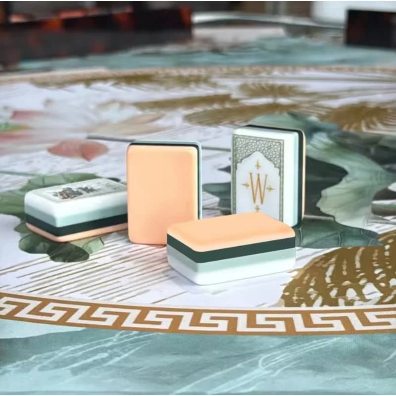 4-Layer engraved American mahjong tiles, 160 cards, boutique mahjong luxury edition, suitable for family gathering games