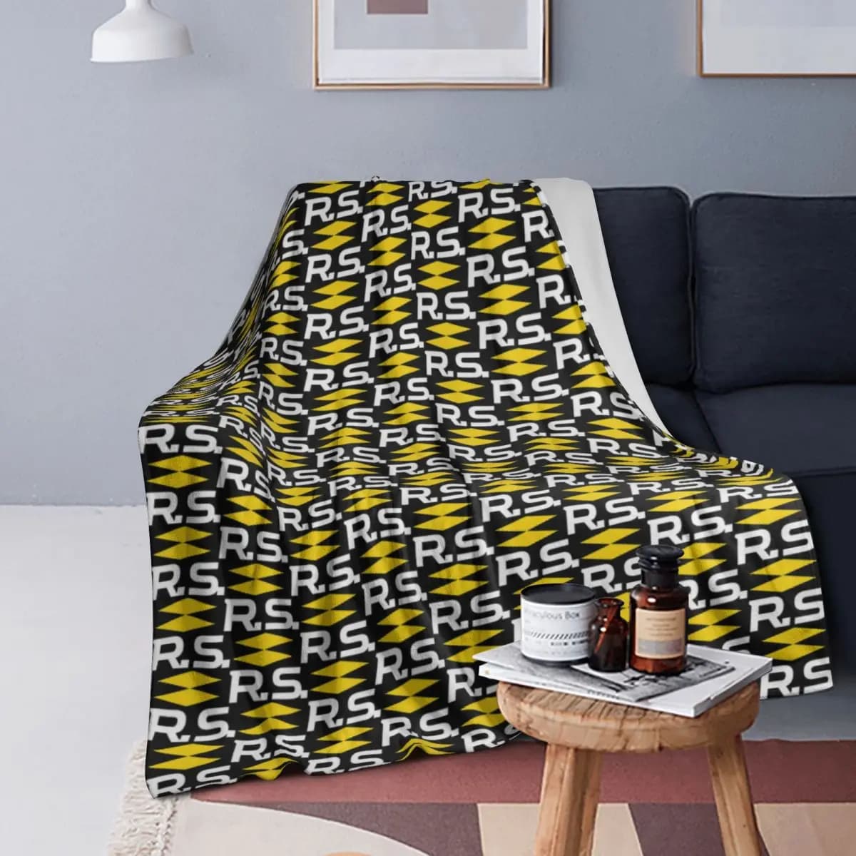 Carbon Type R Racing Stripe Blanket Soft Warm Flannel Throw Blanket Cover for Bed Living room Picnic Travel Home Sofa