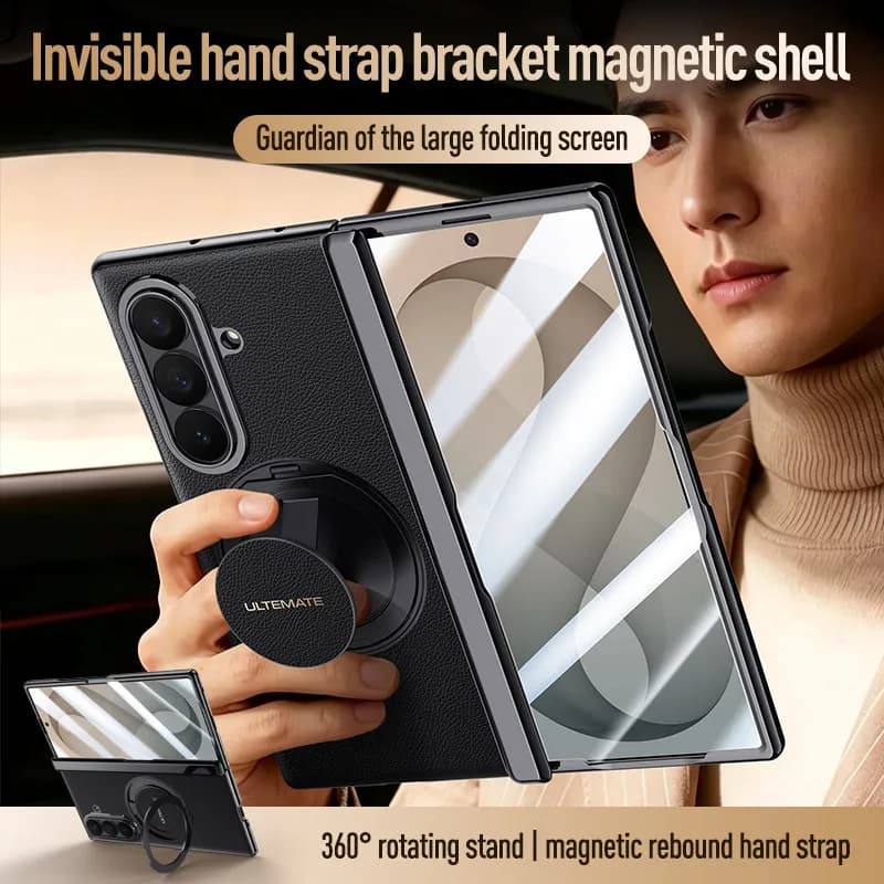Case For Samsung Galaxy Z Fold 8 Ultra Fold8 Ultra Fold 8 Wide Fold8 Wide Hard Magsafe Ring Stand Magnetic Flim Protective Cover