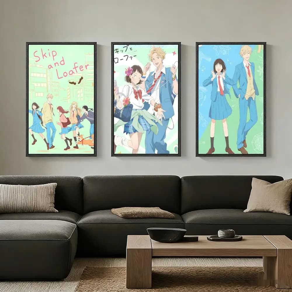 Poster Anime S-Skip and Loafer, stampa su carta autoadesiva, per casa, soggiorno, camera da letto, ingresso, bar, caffetteria, arte
