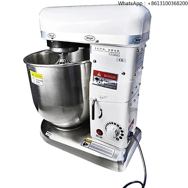 Commercial Planetary Mixer 7L 10L, Milk Blender, Food Mixer, Egg Beater, Multifunction Cooking Robot for Bread