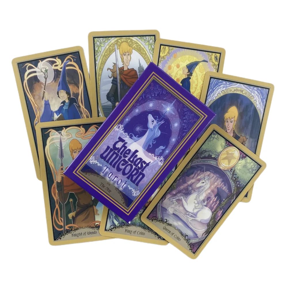 The Last Unicorns Tarocchi Carte Divinazione Mazzo Versioni inglesi Edizione Oracle Board Giocando a INCHIOSTRO Gioco da tavolo per la festa