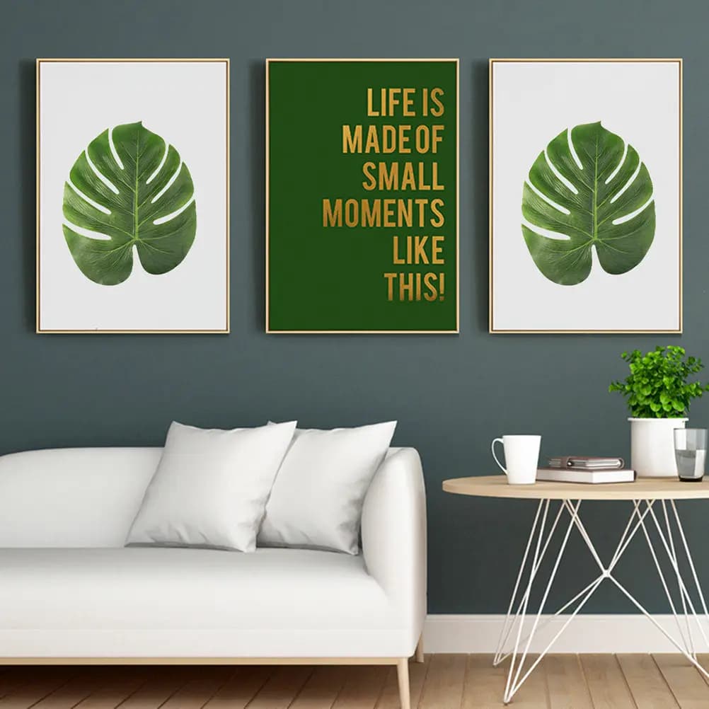 24Pcs Artificial Tropical Leaves Premium Realistic Fake Plant Leaves for DIY Home Decor Living Room Bedroom Wall Table Flower