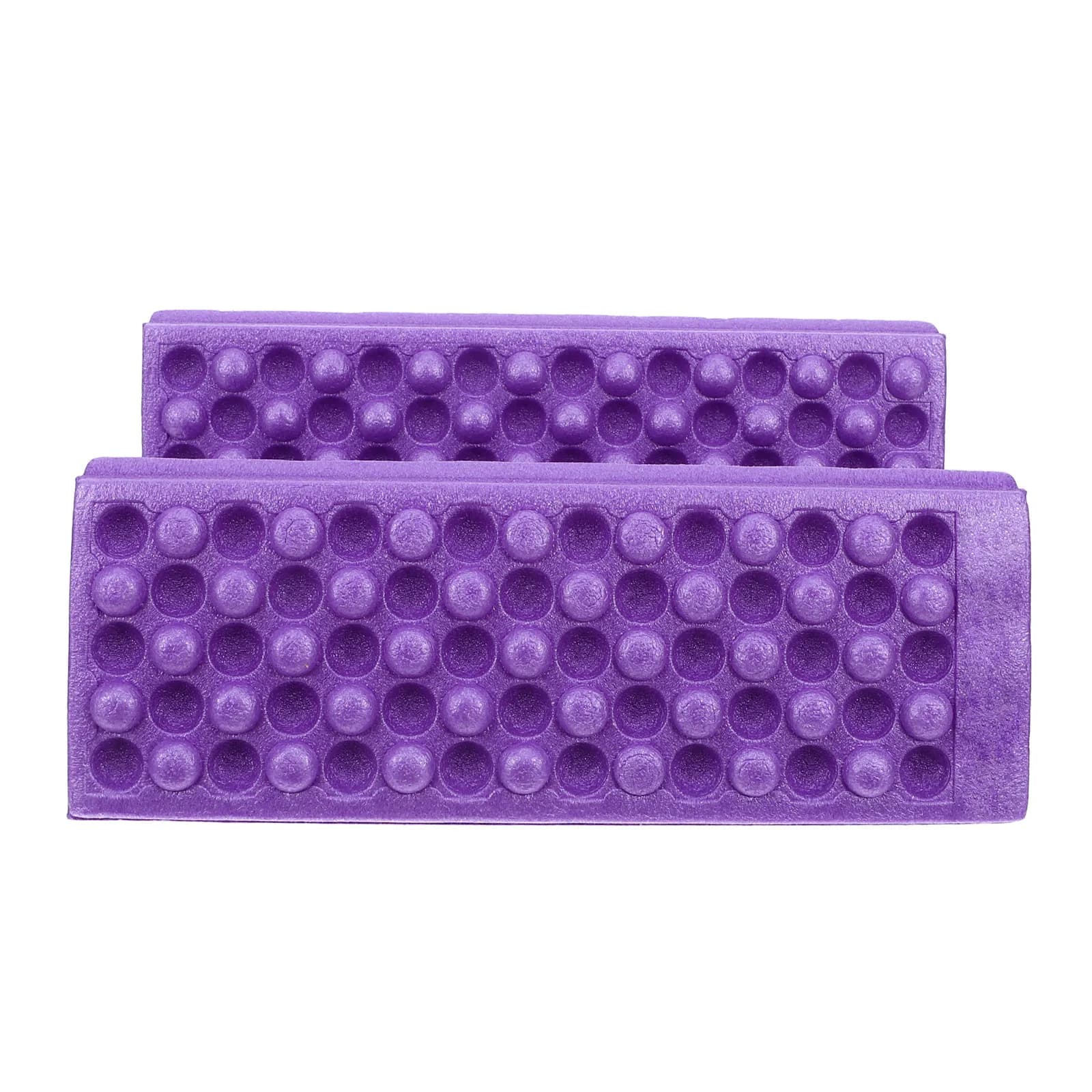 Cuscino Pieghevole da Esterno Impermeabile Leggero a Doppio Lato in XPE per Campeggio Picnic e Gite al Parco, Design a Nido d'Ape Viola