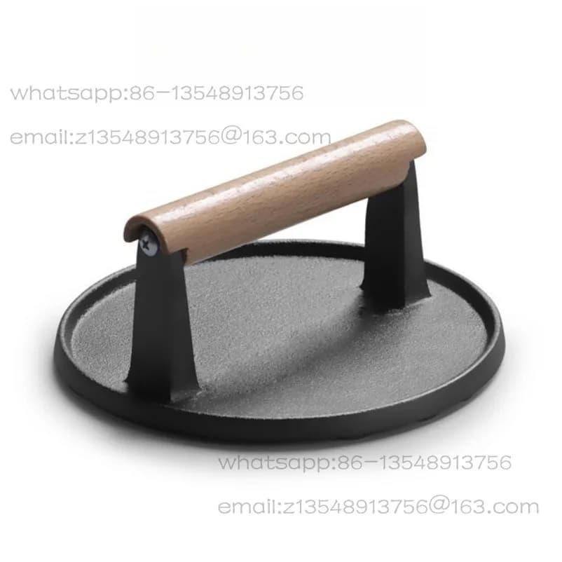 Cast Iron Steak Press Meat Board BBQ Tools Teppanyaki BBQ Outdoor Cooking Accessories