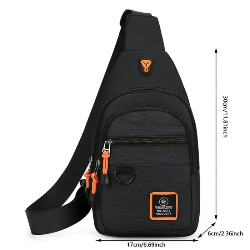 Nuova borsa a tracolla da uomo da lavoro a tracolla singola multistrato portatile
