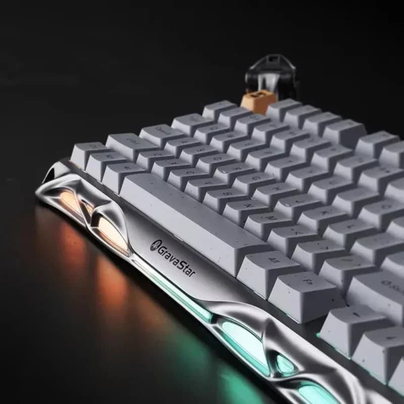 Tastiera Meccanica Wireless K1 Pro 75%, Tastiera da Gaming con Retroilluminazione RGB e Switch Lineari