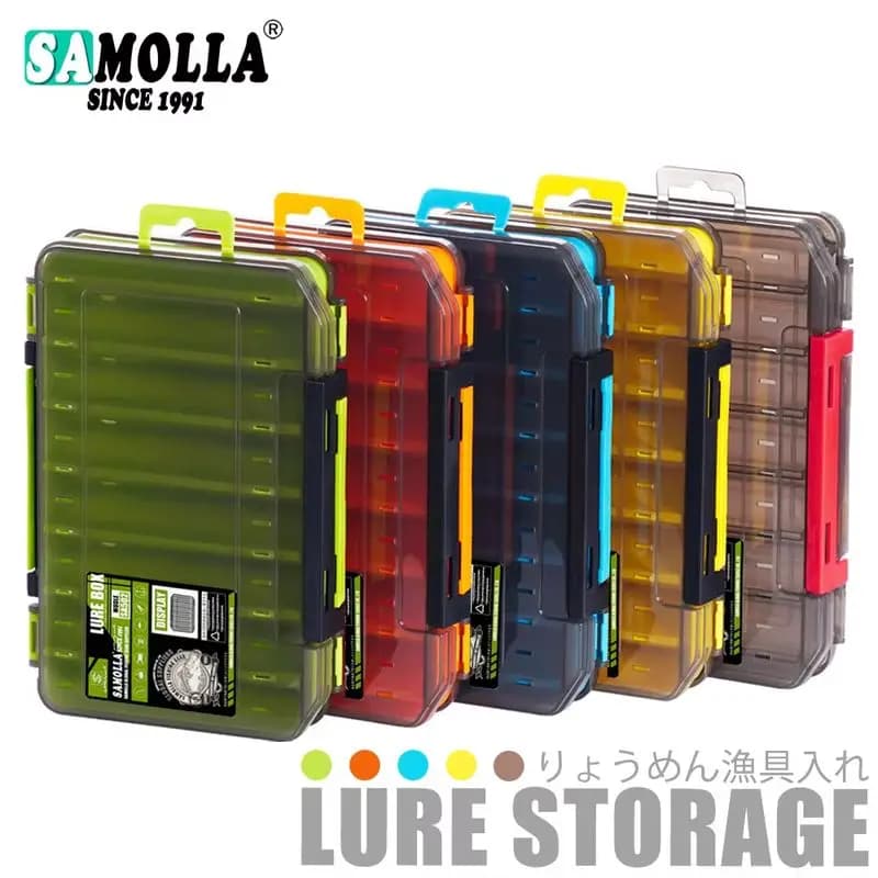 Samolla Compact Double Side Tool Box - Efficient organization for fishing with versatile and durable organizer for baits, hooks and gifts