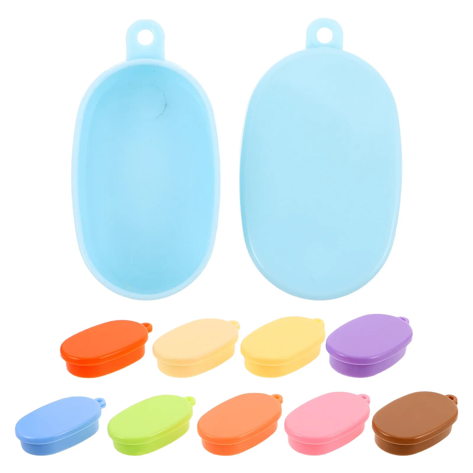 Set di 10 Mini Contenitori Simulati per Pranzo, Vari Stili, Adatti a Ogni Allestimento di Cucina in Miniatura, Collezione di Piccoli Contenitori per Alimenti