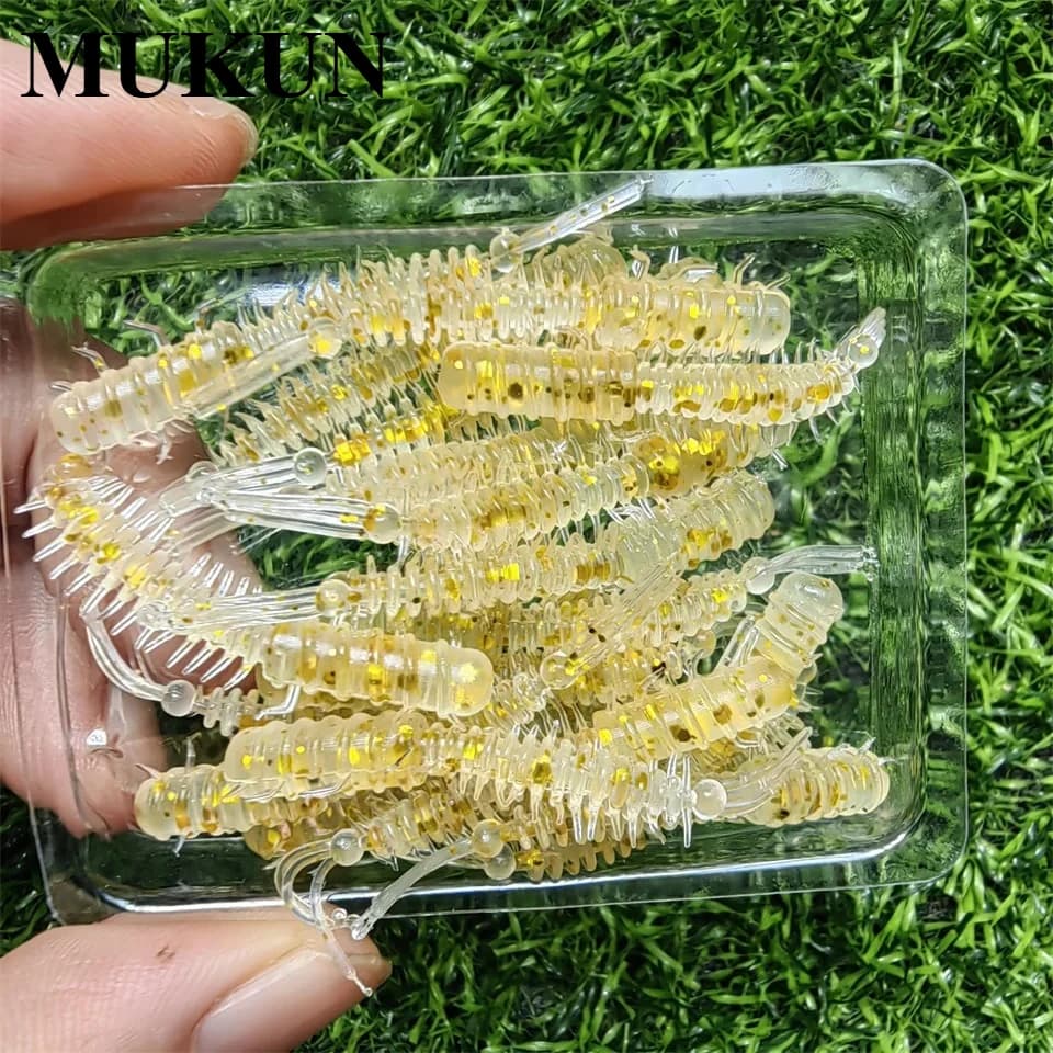 Nuovo 20PCS Nuovo Mini Richiamo Morbido di Pesca 0.45g/45 millimetri Ocean Rock Richiamo Bass Pesce Morbido Swimbait Esca Artificiale attrezzatura da pesca