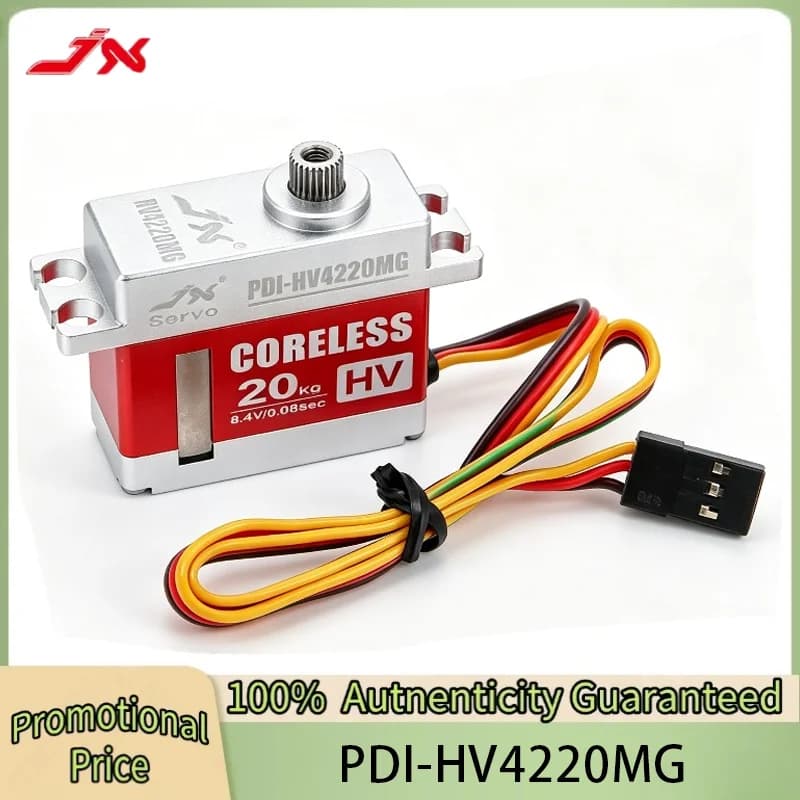 JX PDI-HV4220MG Digital Servo 20kg 8.4V Coreless Metal Gear 35.5x15x29.9mm for RC Car Boat Airplane Helicopter