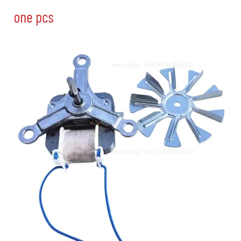 1Pcs 220V Air Fryer Fan Motor and 10cm Fan Blade for Air Fryer Oven Three-legged Universal AC Motor
