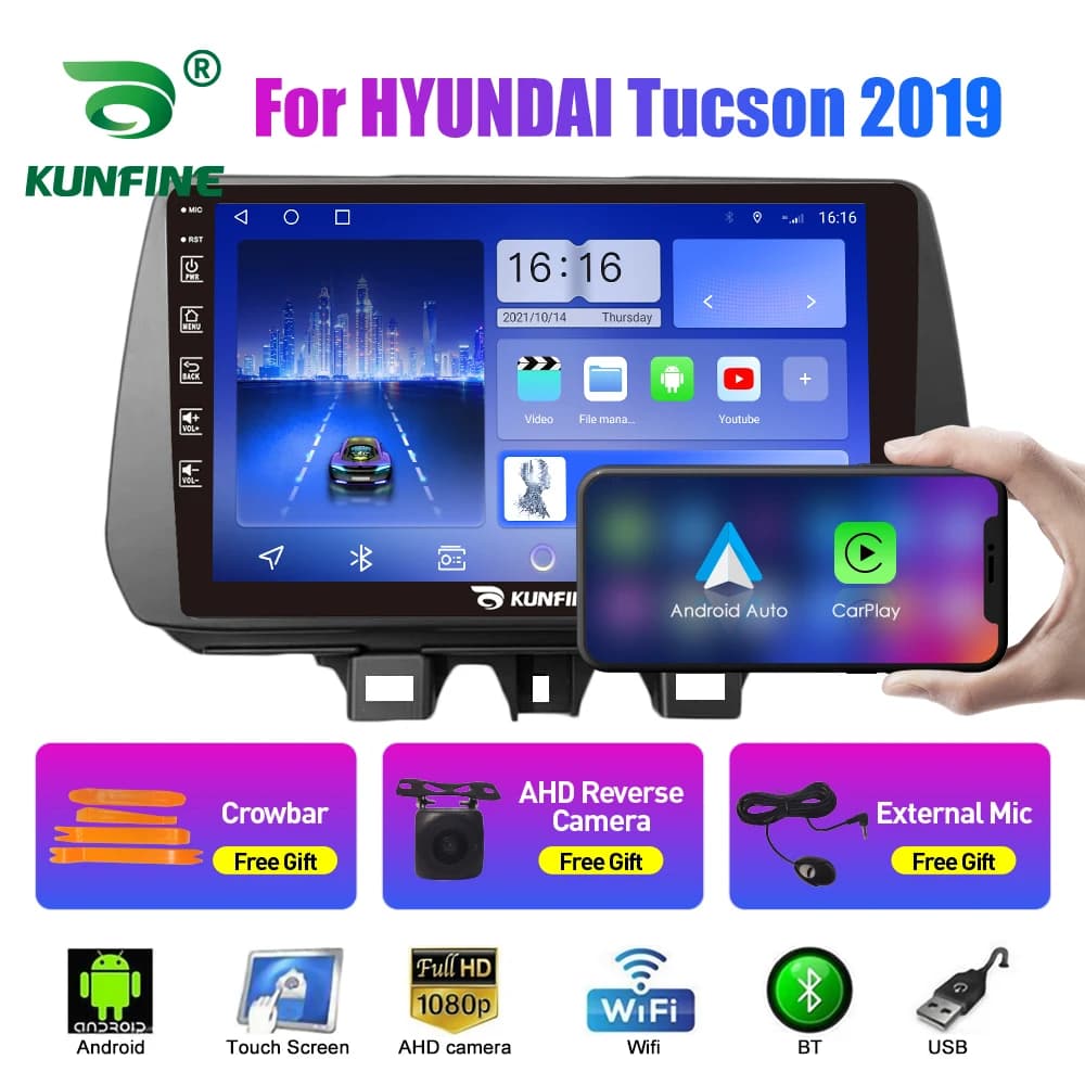 10.33 ''Radio Per HYUNDAI Tucson 2018 2019 2Din Android Stereo DVD GPS Lettore Video di Navigazione Multimediale Carplay Android Au