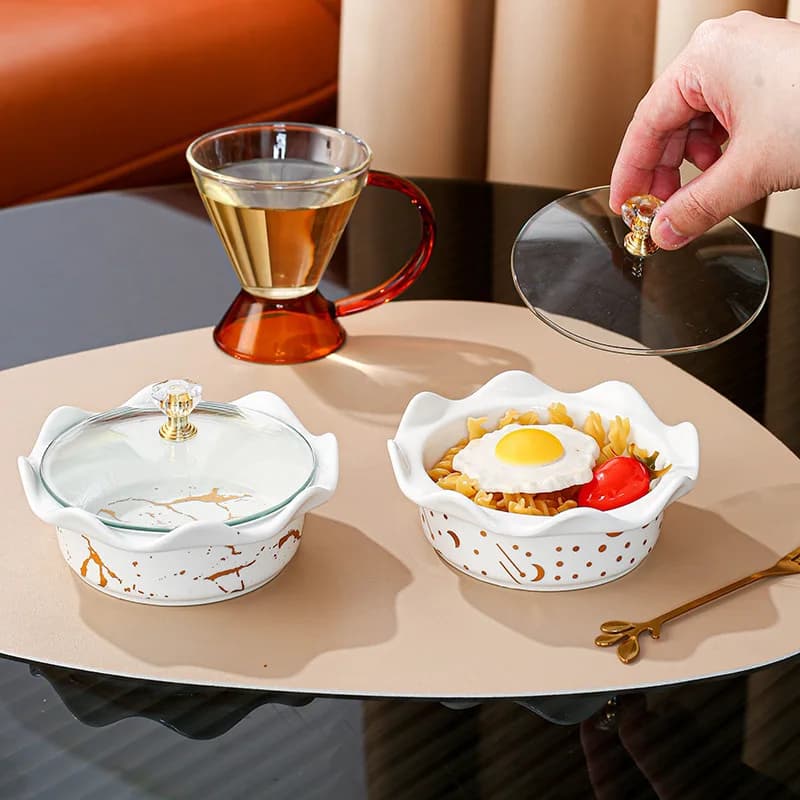 Nuovo set di stoviglie di alto valore Xingyue, piatti in ceramica per uso domestico, piatto di frutta secca multiuso, piatto di frutta creativa