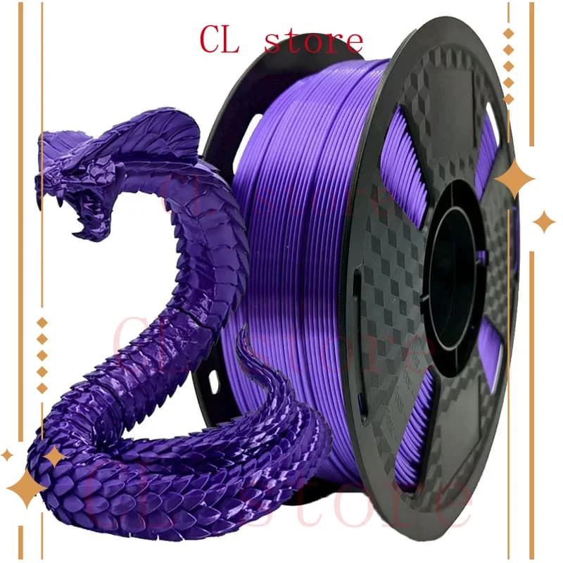 Filament PLA violet silk 1.75 mm 1 kg PLA printing materials with silky metallic feeling