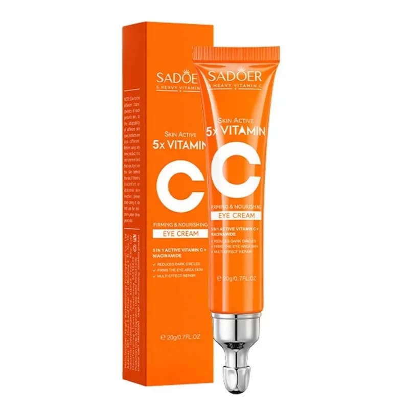 Crema per gli occhi alla vitamina C Anti occhiaie Occhi Borse Rimozione Idratante Schiarente Rassodante Prodotti per la cura della pelle per gli occhi