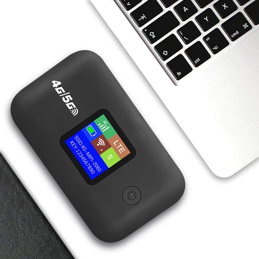 Router WIFI mobile 4G/5G Router wireless 4G LTE 150Mbps 3000mA Modem MiFi tascabile portatile Hotspot Wifi mobile con slot per scheda SIM