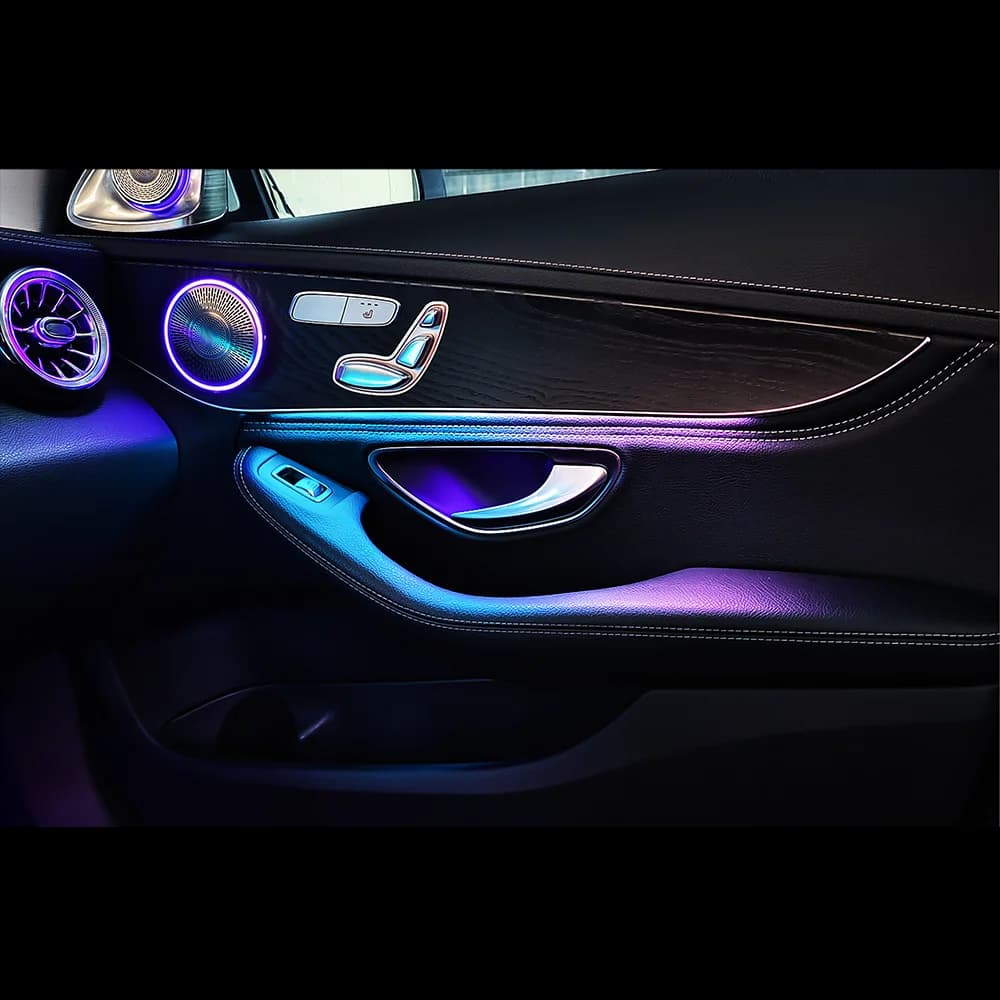 256 colori LED Symphony Strip Cruscotto Trim Illuminazione ambientale per auto per Classe C W205 GLC X253 2015-2021 Accessori