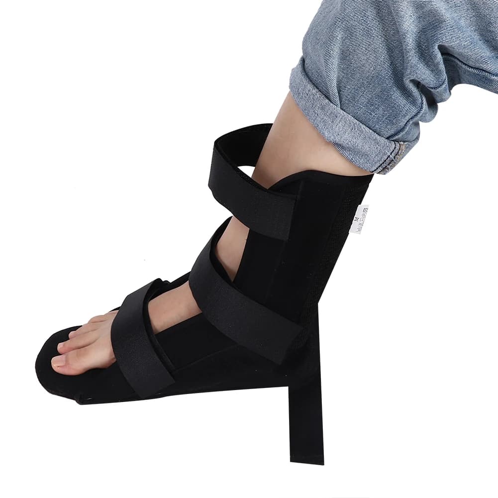 Scarpe Ortopediche a T per Fissaggio Caviglia, Riabilitazione, Anti-Rotazione, Stabilizzatore per Fratture del Piede in Gesso