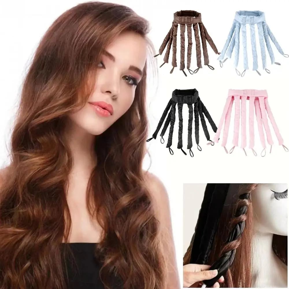 Arricciacapelli Flessibili Senza Calore alla Moda, Strumenti per lo Styling dei Capelli, Bigodini Fai-da-te per la Notte, Fascia Morbida per Arricciare i Capelli Durante il Sonno