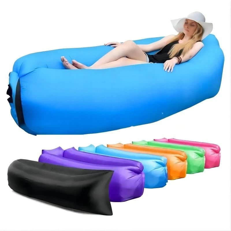 Ultimi Modelli 2026 Divano Gonfiabile Ultra Leggero Stile Cuscino, Divano Pigro Portatile Pieghevole, Sacco a Pelo Gonfiabile, Divano Letto Gonfiabile