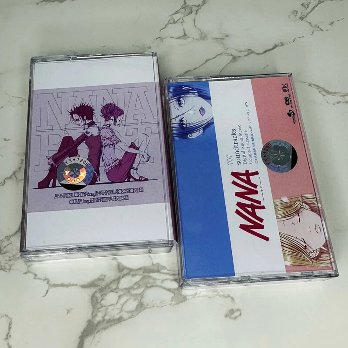 Anna Tsuchiya & Olivia NANA 707 - Collezione di cassette audio anime rock pop (2 pezzi) per ascolto e collezionismo