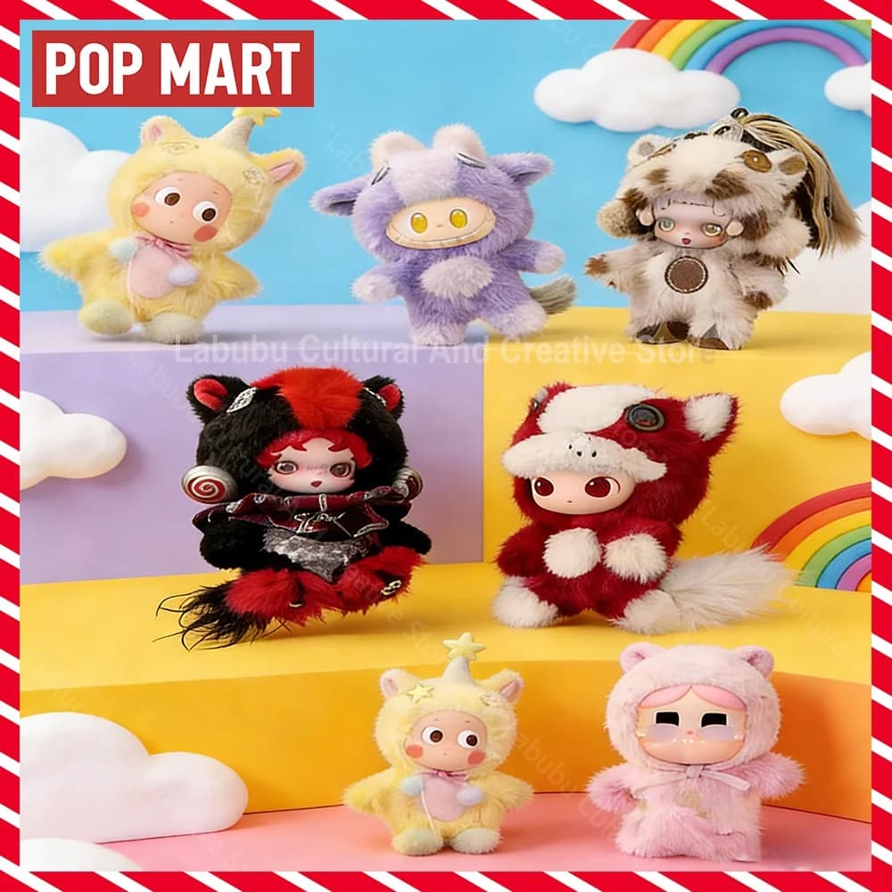 POP MART Have A Good Run Series Ciondolo in vinile e peluche, Blind Box originale, Mystery Box, Guess Bag, Giocattoli, Bambole, Figure anime carine, Oggetto da scrivania