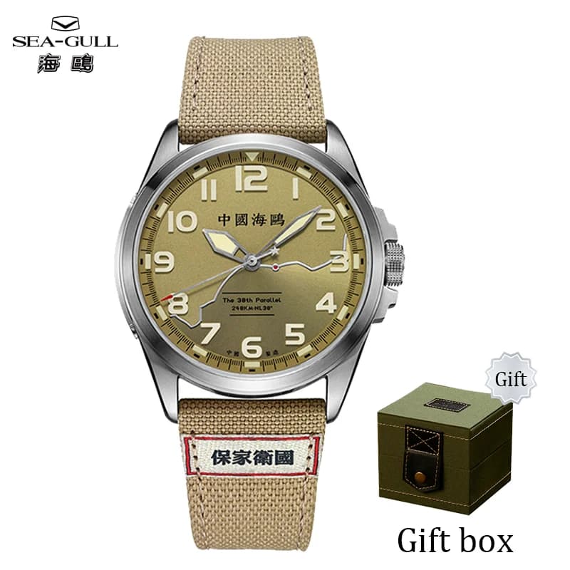 Orologio da uomo serie Seagull Marine Orologio automatico da 43 mm Orologio meccanico impermeabile da 10 bar Orologio da uomo luminoso di lusso 6109