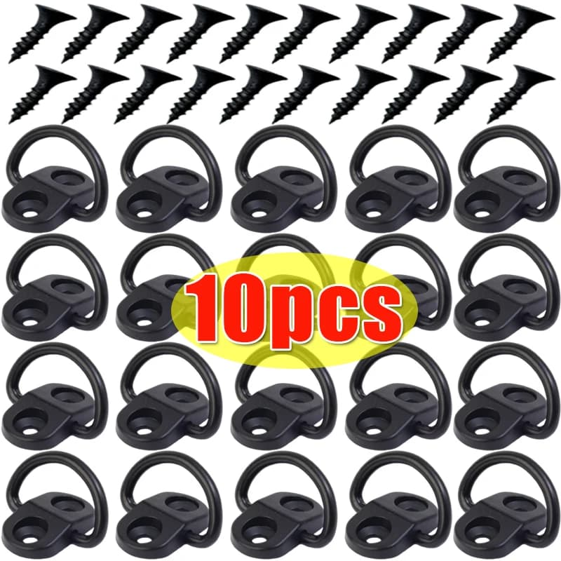 Car Cargo Net Floor Hook Accessories Rear Trunk Boot Cargo Floor Net Tie Down Hook Ring Loop Hanging Flat Screen Net Fixing