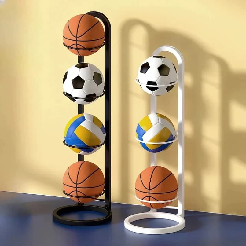 2/3/4/5Layers Basketball Storage Rack Indoor Children Balls Placed Rack Football Volleyball Basketball Holder Balls Metal Stand