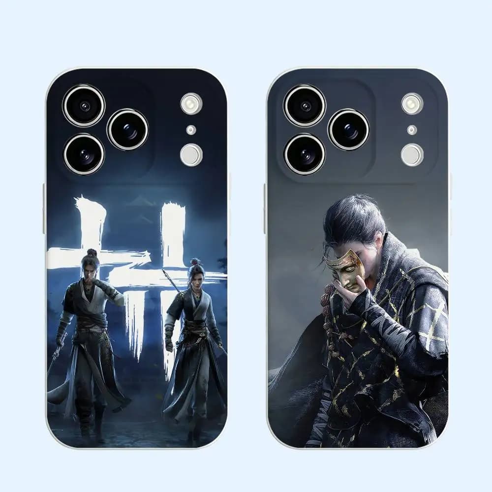 W-WWhere W-Winds Meet Black Soft TPU Phone Case For iPhone 17 16 15 14 13 12 11 Pro Max Plus Air XR Models Shockproof Anti-Scratch Protective Cover