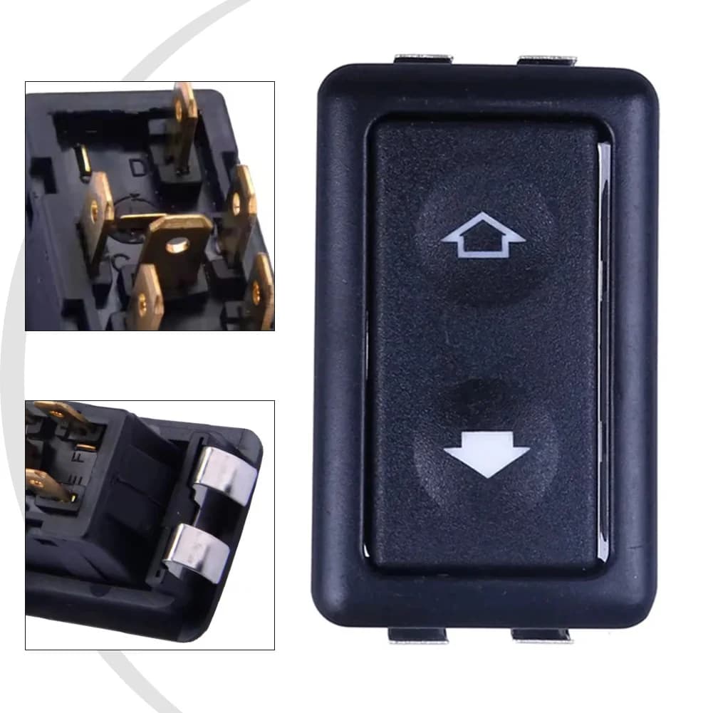 Copertura per Pulsante Interruttore Alzacristallo Elettrico Auto 6 Pin 12-24V, Controllo Alimentazione Automatico, Ricambio Auto