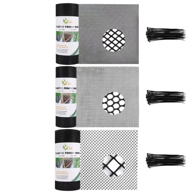 Y5GD Black Poultry Barrier Plastic Chicken Breeding Wire Net with Cable Ties For Outdoor Plant Guard And Animal Enclosure